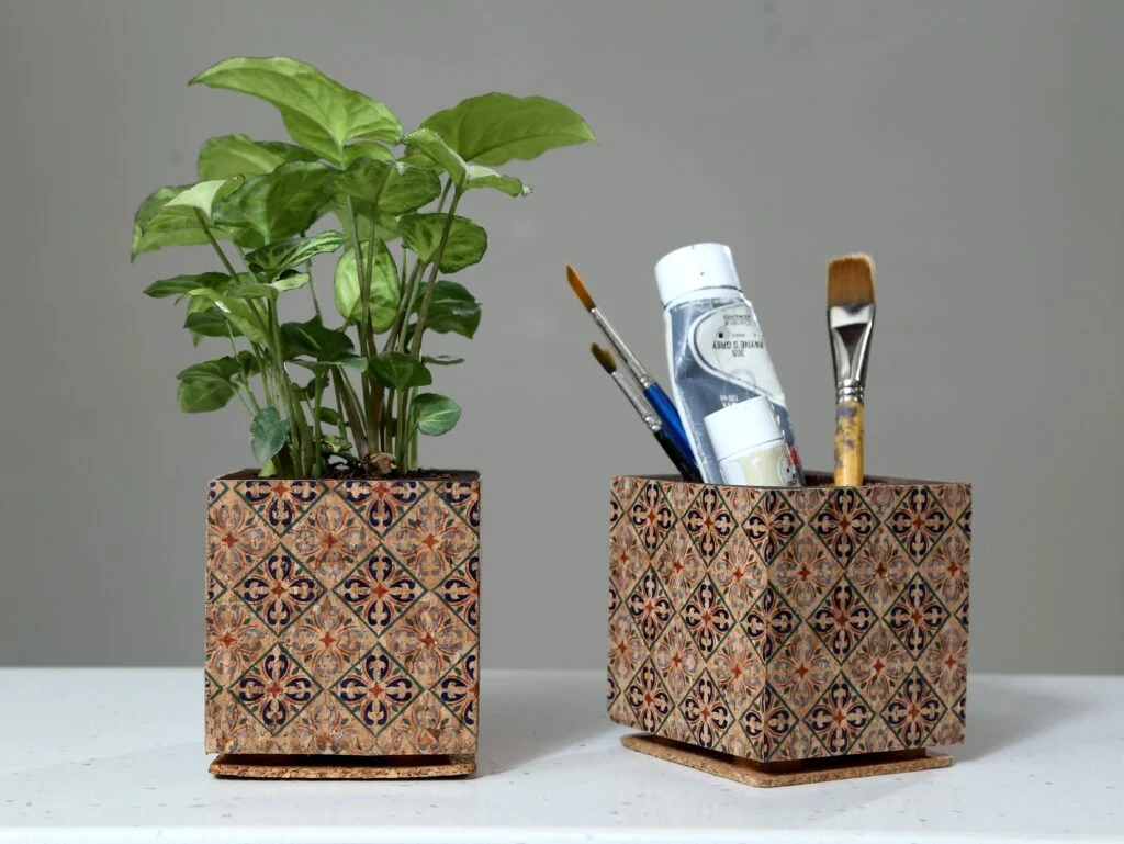 Cork Multicolored Planter