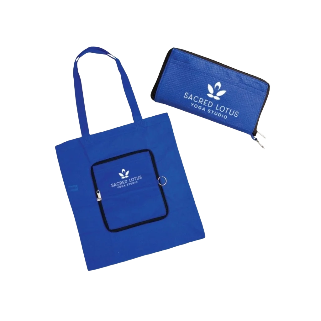 Zipper Foldable Tote Bag